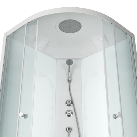 Душевая кабина BAU Dream 90x90х215, прозрачное закаленное стекло, белая