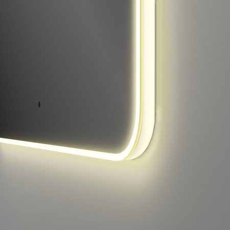 Зеркало Bau Hotel Limited Edition 1200х800, сенсор на взмах, c LED подсветкой, защитный корпус с высокой светопроницаемостью, теплый свет