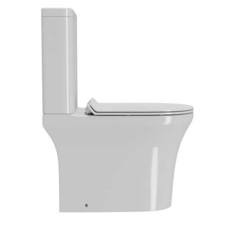 Унитаз компакт напольный безободковый Bau Spectrum PRO, сиденье микролифт