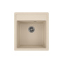 Мойка для кухни врезная кварцевая в комплекте с сифоном BAU Stil Sand 46х51, песочный