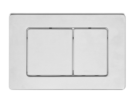 Кнопка смыва BAU Light антивандальная для инсталляции IDEAL, нержавеющая сталь брашированная E00107