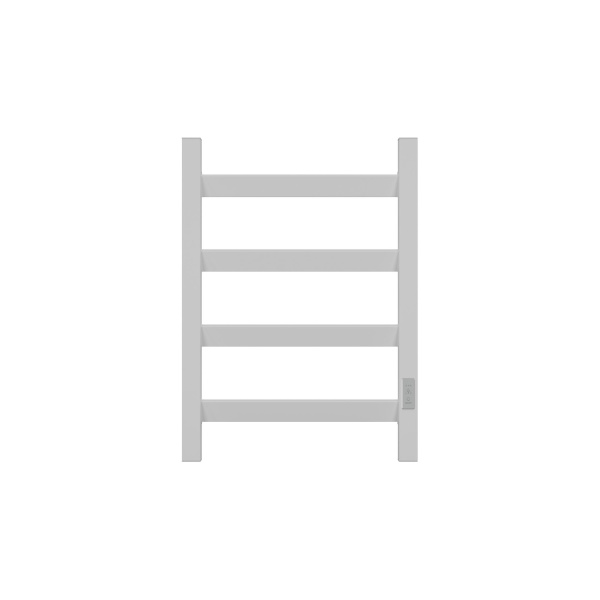 Полотенцесушитель электрический профильный BAU Hotel Veer 40х60, 4 планки , универсальный, белый полуматовый