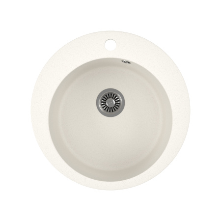 Мойка для кухни BAU Dream Pro D 48, без выпуска, белый песок