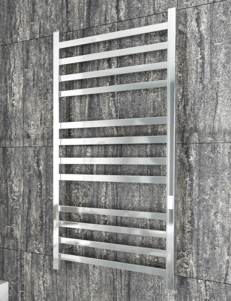 Полотенцесушитель электрический профильный BAU Hotel 60х120, 12 планок, универсальный, нерж. сталь полированная