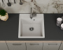 Мойка для кухни врезная кварцевая в комплекте с сифоном BAU Stil Jasmine 46х51, жасмин