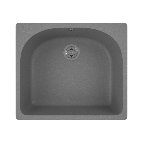 Мойка для кухни BAU Mif Gray stone 59х51, выпуск с сифоном в комплекте, серый камень