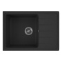 Мойка для кухни с крылом BAU Stil Pro 60х42 без выпуска, черный камень