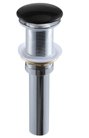 Раковина накладная на столешницу BAU Triangle 59х39, белая, выпуск клик клак, черный