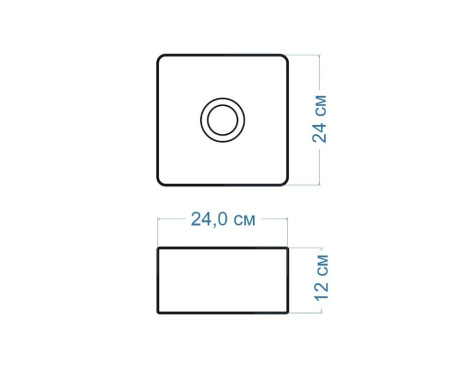 Комплект для ванной, 4 предмета (Тумба Bau Dream Blackwood 50, раковина BAU Mini 24х24, смеситель для раковины Diadonna Dream, латунь, выпуск клик клак, хром)