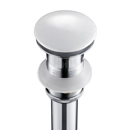 Раковина накладная прямоугольная BAU 48х37, с отв. под смеситель, белая + смеситель Dream и выпуск клик-клак белый