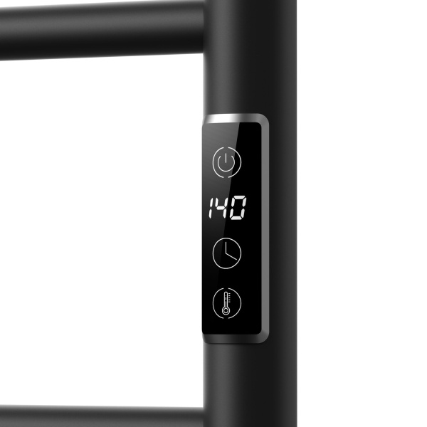 Полотенцесушитель дизайнерский электрический BAU Stil Floor Gun Grey 90х50, темно-серый металлик