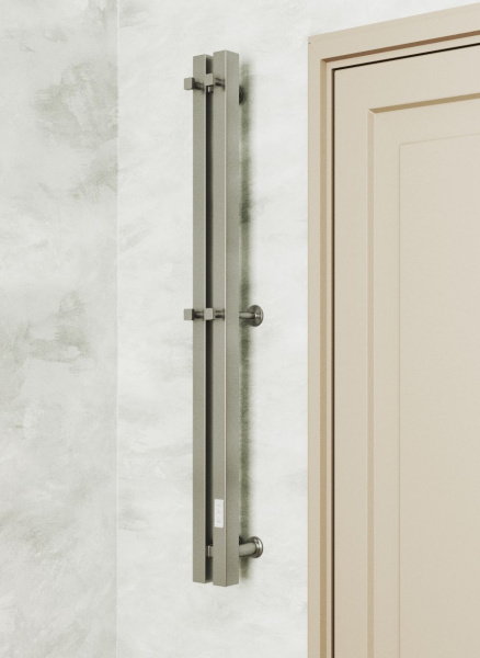 Полотенцесушитель Inaro Р120*6 профильный BAU (21,3 ", СНШ, 1 секция, 3 вставки, Под скрытый монтаж. С таймером, 4 крючка, 2 сверху, 2 в середине) универсальный