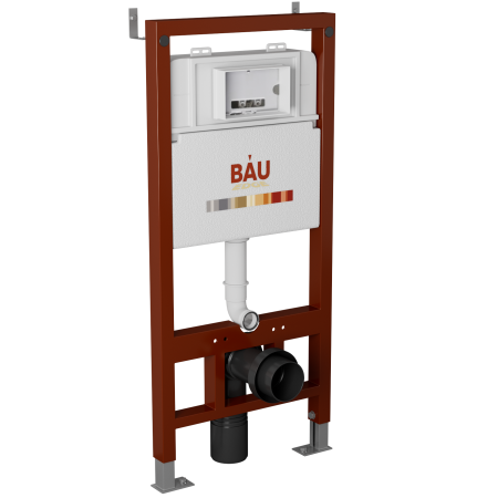 Комплект BAU 6 в 1: инсталляция BAU PRO, унитаз подвесной безободковый Bau Dream PRO-2, быстросъемное сиденье микролифт, клавиша BAU Stil, золото