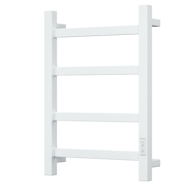Полотенцесушитель электрический профильный BAU Hotel 40х60, 4 планки , универсальный, белый полуматовый