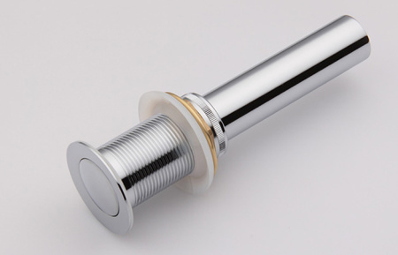 Раковина накладная со смесителем и выпуском (Умывальник BAU Mini прямоугольный, 38х24 белый + смеситель для раковины высокий Potato Hotel, выпуск клик клак, хром)