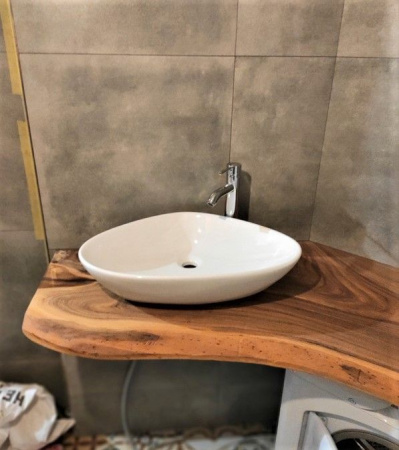 Раковина накладная треугольная BAU Triangle 59х39, белая