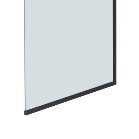 Шторка на ванну стеклянная BAU Stil Black 140х70 см прозрачное стекло, черный матовый профиль