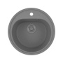 Мойка для кухни BAU Dream Gray stone D 44, выпуск с сифоном в комплекте, серый камень