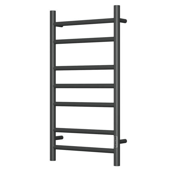 Полотенцесушитель электрический BAU Stil 40х80, 7 планок, универсальный, черный матовый RAL 9005