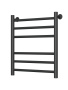 Полотенцесушитель водяной Маргроид BAU В10 50х60, П6 (3+3), нижнее подключение 50, черн, черный матовый RAL 9005
