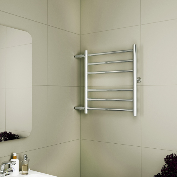 Полотенцесушитель водяной Маргроид BAU В10 50х60, П6 (3+3), боковое подключение 50, зеркальная полировка