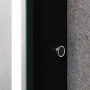 Зеркало-шкаф Bau Elite 100х80 Black Edition Soft touch, LED, сенсор, розетка, черный, оборачиваемый