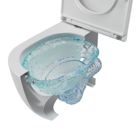 Комплект BAU 6 в 1: усиленная инсталляция BAU IDEAL, унитаз подвесной безободковый торнадо обратного потока Bau Dream Hurricane-2, сиденье микролифт, клавиша BAU Wheel антивандальная, нерж. сталь хром