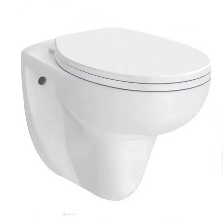 Унитаз подвесной безободковый Bau Novo, быстросъемное сиденье микролифт