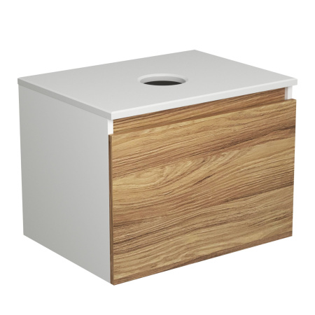 Комплект для ванной, 3 предмета (Тумба подвесная Bau Blackwood 60 + Раковина BAU 51х41, с отв. под см-ль, Смеситель Hotel Still, нерж. сталь)