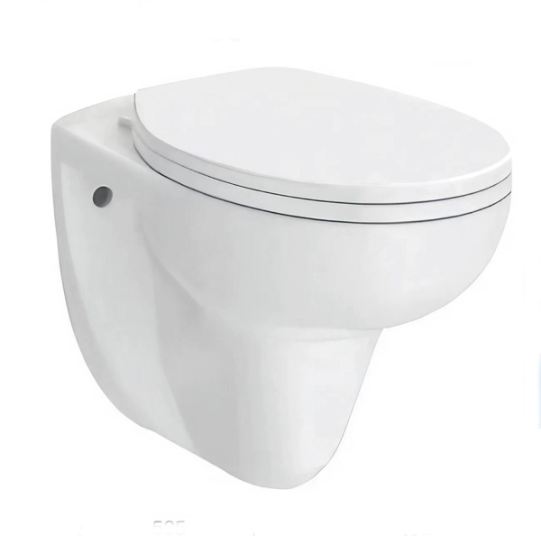 Унитаз подвесной безободковый Bau Novo, быстросъемное сиденье микролифт