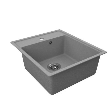 Мойка для кухни BAU Stil Pro 43х49, без выпуска, серый камень