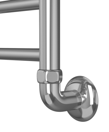 Полотенцесушитель водяной Маргроид BAU В10 80х40, П7 (2+3+2) скрытое/нижнее подключение 40, в комплекте с уголками