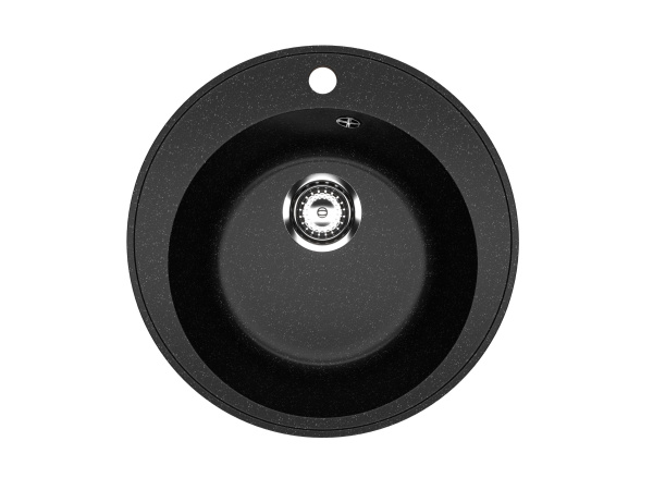 Мойка для кухни BAU Dream Pro D 48, без выпуска, черный камень