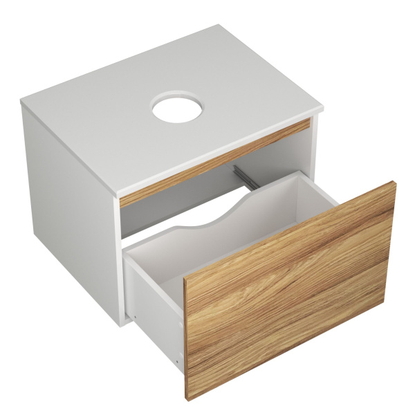 Комплект для ванной, 3 предмета (тумба Bau Dream Blackwood 80 + раковина чаша BAU Dream D41, белая, смеситель высокий Hotel Still)