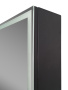 Зеркало-шкаф Bau Elite 80х80 Black Edition Soft touch, LED, сенсор, розетка, черный оборачиваемый