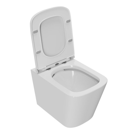 Комплект BAU 6 в 1: инсталляция BAU PRO, унитаз подвесной безободковый Bau Stil PRO, сиденье быстросъемное микролифт, клавиша BAU Hotel, белый глянец