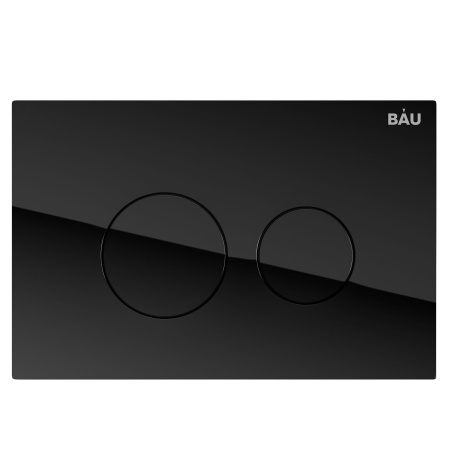 Комплект BAU 6 в 1: инсталляция BAU PRO, унитаз подвесной безободковый Bau Spectrum PRO, сиденье быстросъемное микролифт, клавиша из стекла BAU Dream, черная