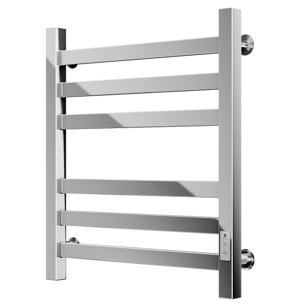 Полотенцесушитель электрический профильный Маргроид BAU В81/10 50х60, 2 вставки 3х3 размер 30*10 с таймером универсальный