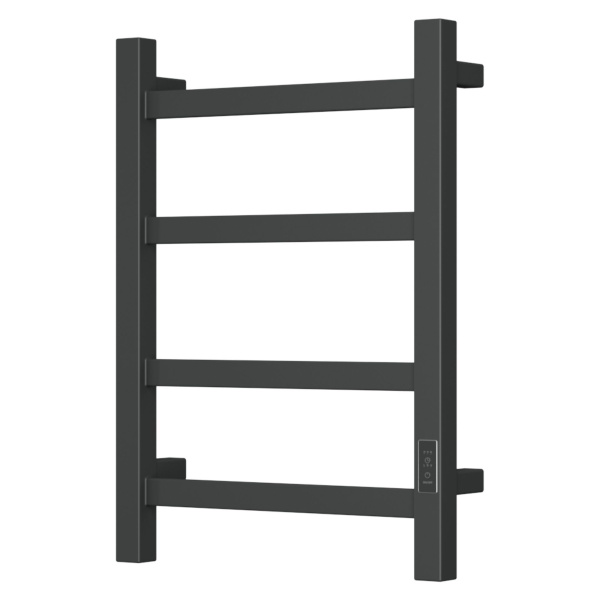 Полотенцесушитель электрический профильный BAU Hotel 40х60, 4 планки , универсальный, черный матовый RAL 9005