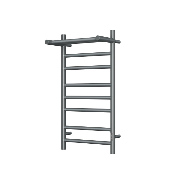 Полотенцесушитель электрический с полкой Маргроид BAU В10 40х80 Gun Grey П7 темно-серый металлик с таймером с таймером справа