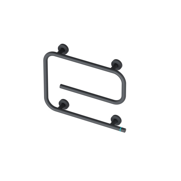 Полотенцесушитель электрический BAU E Gun Grey 41х53, темно-серый металлик