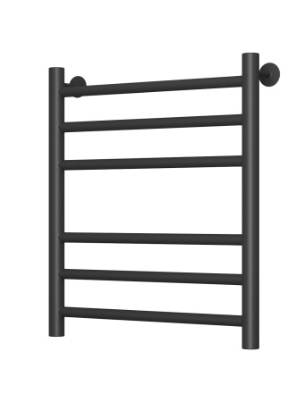 Полотенцесушитель водяной Маргроид BAU В10 50х60, П6 (3+3), нижнее подключение 50, черн, черный матовый RAL 9005
