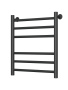 Полотенцесушитель водяной Маргроид BAU В10 50х60, П6 (3+3), нижнее подключение 50, черн, черный матовый RAL 9005