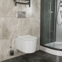 Комплект BAU 6 в 1: инсталляция BAU PRO, унитаз подвесной безободковый Bau Hotel PRO, сиденье быстросъемное микролифт, клавиша BAU Hotel, хром