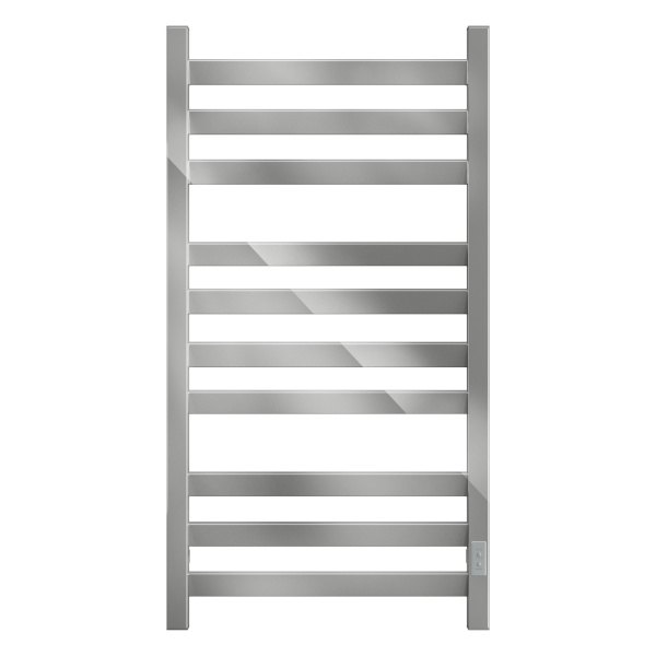 Полотенцесушитель электрический профильный BAU Hotel Veer 50х100, 10 планок, универсальный, нерж. сталь полированная