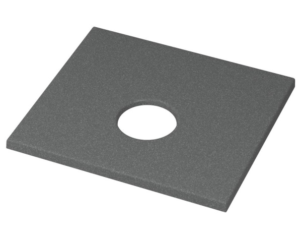 Столешница кварц под накладную раковину BAU Hotel 40 с кронштейнами, серый металлик- MRY0008