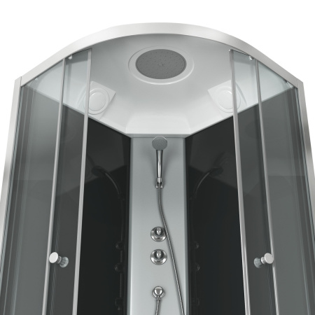 Душевая кабина BAU Dream 90x90х215, прозрачное закаленное стекло, черная