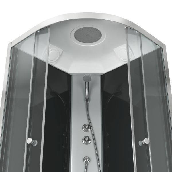 Душевая кабина BAU Dream 90x90х215, прозрачное закаленное стекло, черная