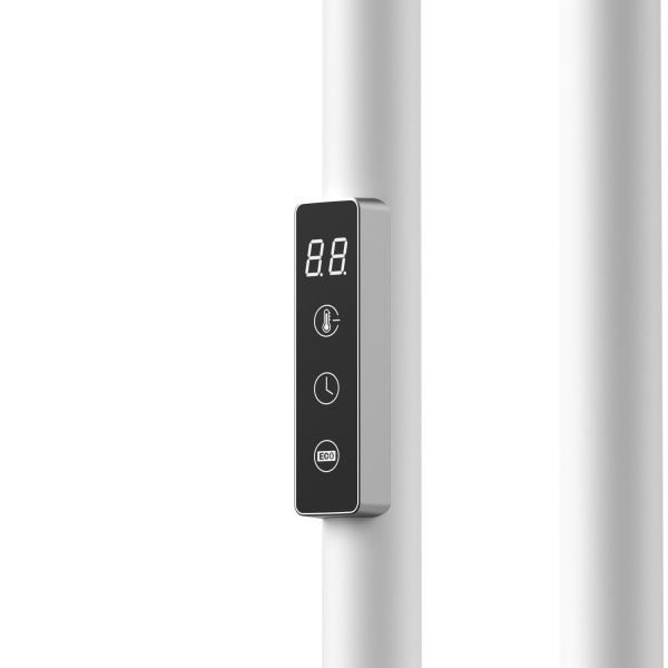 Полотенцесушитель дизайнерский электрический BAU Wall Clip White 150х30, белый матовый