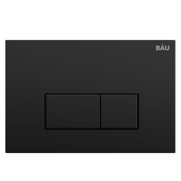 Комплект BAU 6 в 1: инсталляция BAU PRO, унитаз подвесной безободковый Bau Spectrum PRO, сиденье быстросъемное микролифт, клавиша BAU Hotel, черный матовый